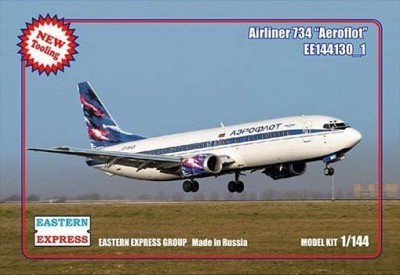 Восточный Экспресс 144130_1 Авиалайнер Б-737-400 Aeroflot ( Limited Edition ) 1/144