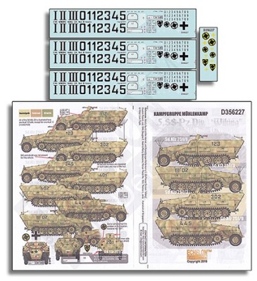 Echelon FD D356227 Re-printed! 5. SS-Pz.Div. &quot;Wiking&quot; Sd.Kfz.251 Generics 1/35
