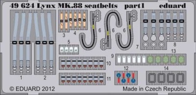 Eduard 49624 Lynx Mk.88 seatbelts