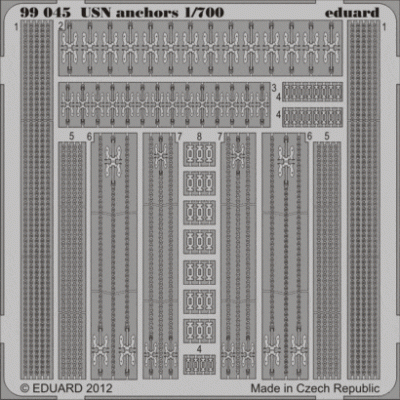 Eduard 99045 USN anchors 1/700