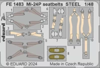 Eduard FE1483 Mi-24P seatbelts STEEL (TRUMP) 1/48