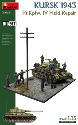 Miniart 36062 KURSK 1943. Pz.Kpfw. IV Field Repair, BIG SET 1/35