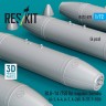 Reskit 72578 BLU-1A (750 lb) napalm bombs (4 pcs.) 1/72