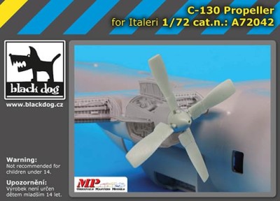 BlackDog A72042 C-130 propeller (ITALERI) 1/72