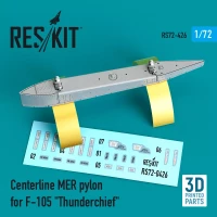 Reskit 72426 Centerline MER pylon for F-105 'Thunderchief' 1/72