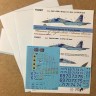 Foxbot Decals FBOT48067T Sukhoi Su-27UBM, Ukranian AF, digital camouflage (decals with numbers (FBOT48068) and masks) 1/48