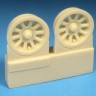 Barracuda Studios BCR32381 North-American P-51D Mustang Block Tread Mainwheels (designed to be used with Revell kits) 1/32