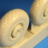 Barracuda Studios BCR32381 North-American P-51D Mustang Block Tread Mainwheels (designed to be used with Revell kits) 1/32