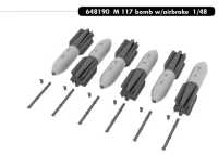Eduard 648190 Набор дополнений для M 117 bomb w/airbrake (648190) 1/48