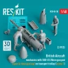 Reskit F48050 British Aircraft mech. w/ SUU-23 20mm (3 fig) 1/48