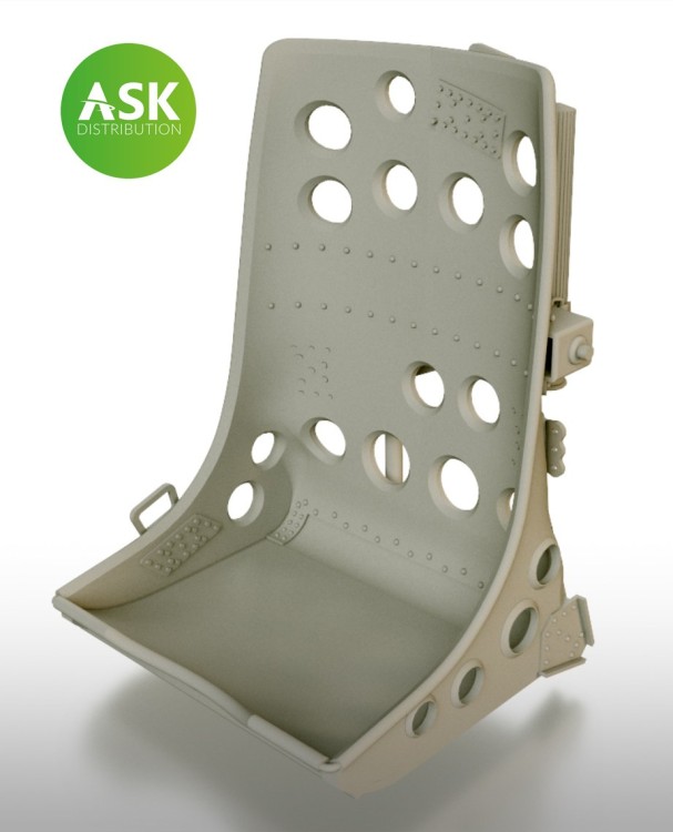 Art Scale 200-A48046 Mitsubishi A6M Zero Seat Early - High precision 3D construction and 3D printing 1/48