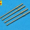 Aber A32014 Set of 4 Japanese barrels for 20mm Type 99 aircraft machine cannons 1/32