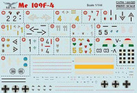 Print Scale 144-020 Me 109F-4 (wet decals) 1/144