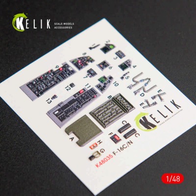 Reskit K48035 F-16C\N 'Fighting Falcon' interior 3D decals 1/48