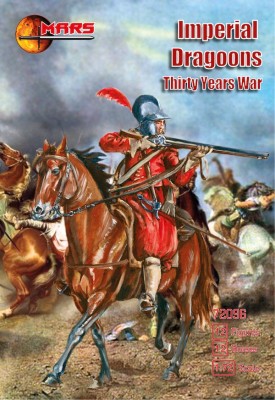 Mars MAR72096 12 mounted Imperial Dragoons Thirty Years' War 1/72