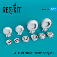 Reskit RS72-0258 P-61 Black Widow wheels set 1/72