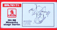 Brengun BRL72171 DH.98 Mosquito two stage merlin (resin set) 1/72