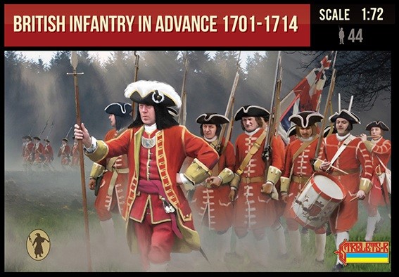 Strelets STR23072 British Infantry in Advance 1701-1714 for Spanish Succession War (Marlburia) 1/72