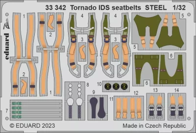Eduard 33388 Tornado GR.1 seatbelts STEEL (ITAL) 1/32