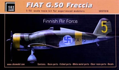 Sbs Model 7018 Fiat G.50 Freccia Finnish AF (resin kit) 1/72