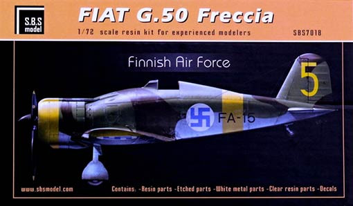 SBS model M7018 Fiat G.50 Freccia Finnish AF (resin kit) 1/72