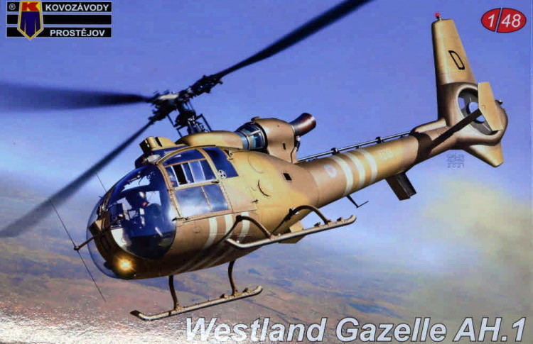 Kovozavody Prostejov 48022 Westland Gazelle AH.1 (4x camo) 1/48