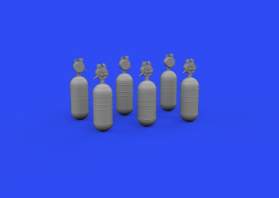 Eduard 648809 BRASSIN WWII USAAF oxygen cylinder A-6 PRINT 1/48