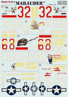 Print Scale 72-097 B-26 Marauder 1/72