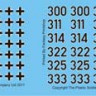 Plastic Soldier DEC2002 Decals for 2nd SS Panzergrenadier Division at Kursk (1/72)