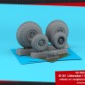 Armory ARAW32314 Consolidated B-24 Liberator / PB4Y Privateer wheels wheels with weighted tyres type "c" 1/32