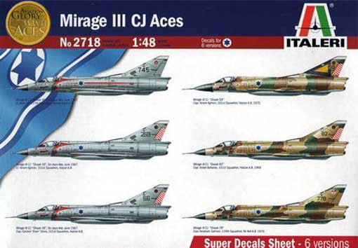 Italeri 02718 MIRAGE III CJ ACES 1/48