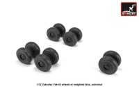 Armory ARAW72061 Yakovlev Yak-42D wheels with weighted tires/tyres, 1/72