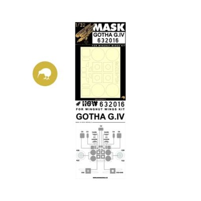 HGW 632016 Mask Gotha G.IV (WNW) 1/32
