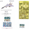 Микродизайн 072006 Набор цветного фототравления на МиГ-25 от ICM (все модификации) 1/72