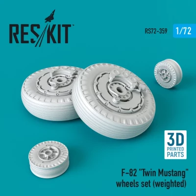 Reskit RS72-359 F-82 'Twin Mustang' wheels set 1/72