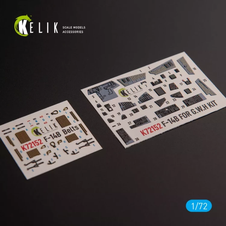 Reskit K72152 F-14B - interior 3D (GWH) 1/72