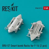 Reskit RS48-0176 BRU-57 Smart bomb Racks for F-16 (2 pcs.) 1/48