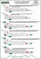 Model Maker Decals D72152 Mikoyan MiG-21 in Polish service exclusive edition part III 1/72