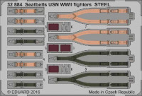 Eduard 32884 Seatbelts USN WWII fighters STEEL 1/32