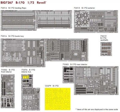 Eduard BIG7267 B-17G (REV) 1/72