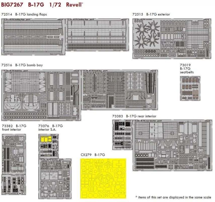 Eduard BIG7267 B-17G (REV) 1/72