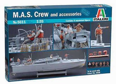 Italeri 05611 Команда катера и аксессуары 1/35