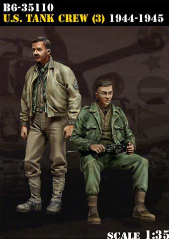 Bravo6 35110 US Tank Crew (3) 1944-45 1/35