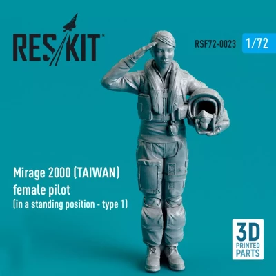 Reskit F72023 Mirage 2000 TAIWAN female pilot - standing 1 1/72