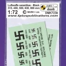 4+ Publications DMK72030 Decals Luftwaffe swastikas - black (2 sets) 1/72