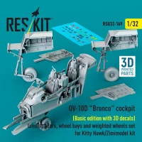Reskit U32169 OV-10D 'Bronco' cockpit - Basic (KITTYH/ZIMI) 1/32