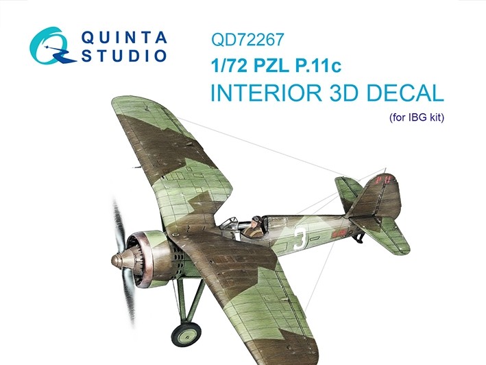 Quinta studio QD72267 PZL P.11c (IBG) 1/72