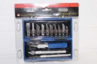 Jas 4012 Набор ножей с цанговым зажимом (алюминий), 17 предметов