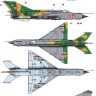 HAD E481021 Decal MiG-21/MiG-23 Hungarian AF Indiv.signs 1/48