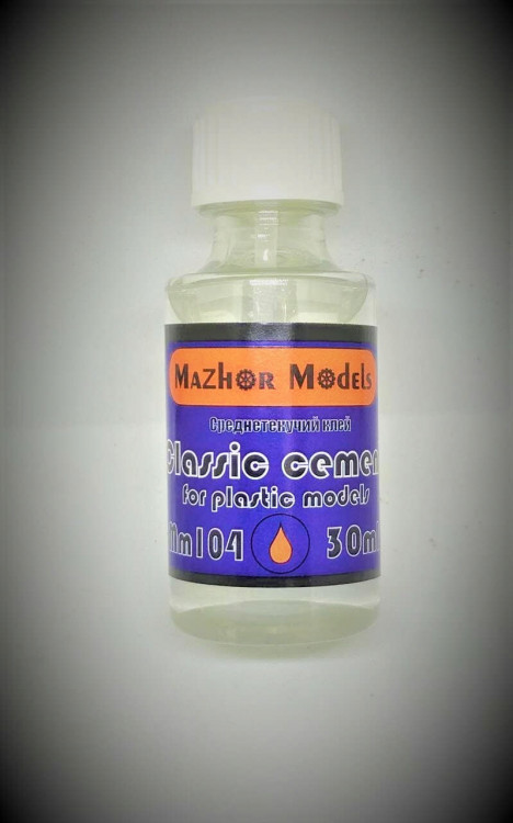Mazhor Models ММ104 Клей для моделей классический, (plastic cement) 30 мл